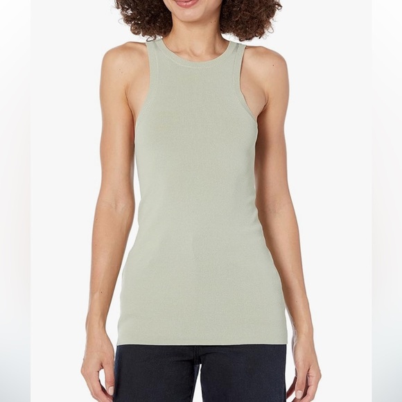 The Drop Women's Gina Fitted Sleeveless High-Neck Cut-In Sweater Tank - Picture 1 of 6